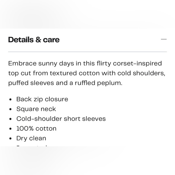 BCBGMaxAzaria Cold Shoulder Cotton Peplum Top - Picture 4 of 12